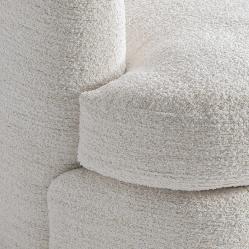 Plush Jules Fabric Swivel Chair