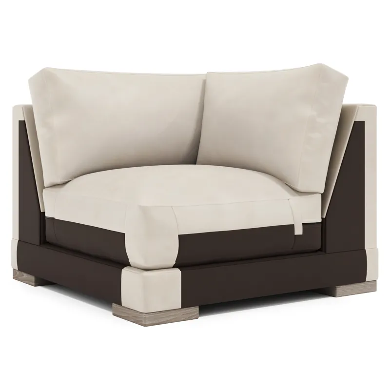 Lars Leather Corner Chair
