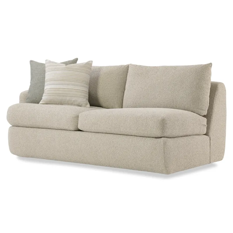 Plush Jules Fabric Left Arm Loveseat