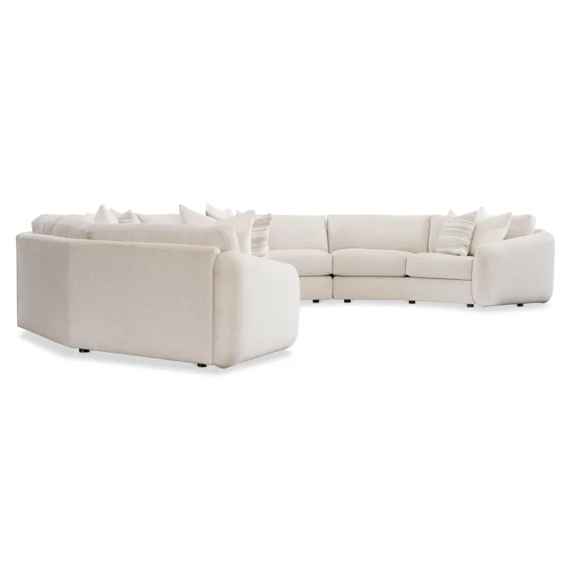 Plush Soleil Fabric Sectional
