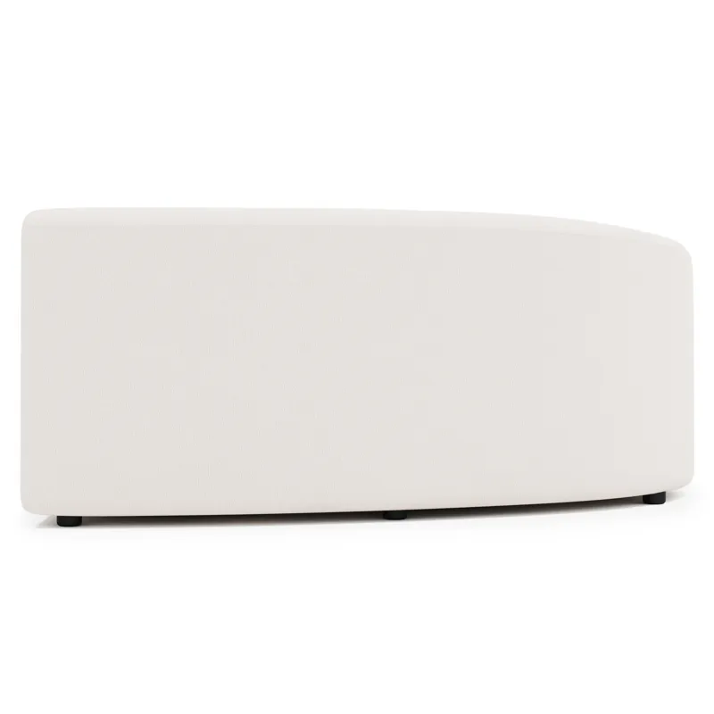Plush Elle Fabric Left Arm Loveseat