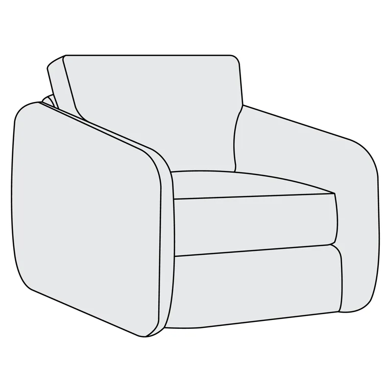 Soleil Fabric Swivel Chair