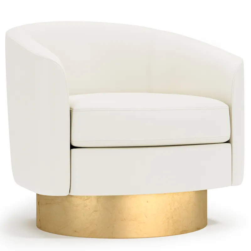 Camino Leather Swivel Chair