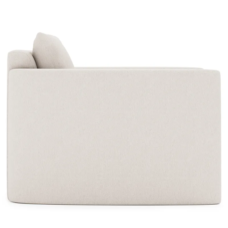 Plush Rory Fabric Swivel Chair