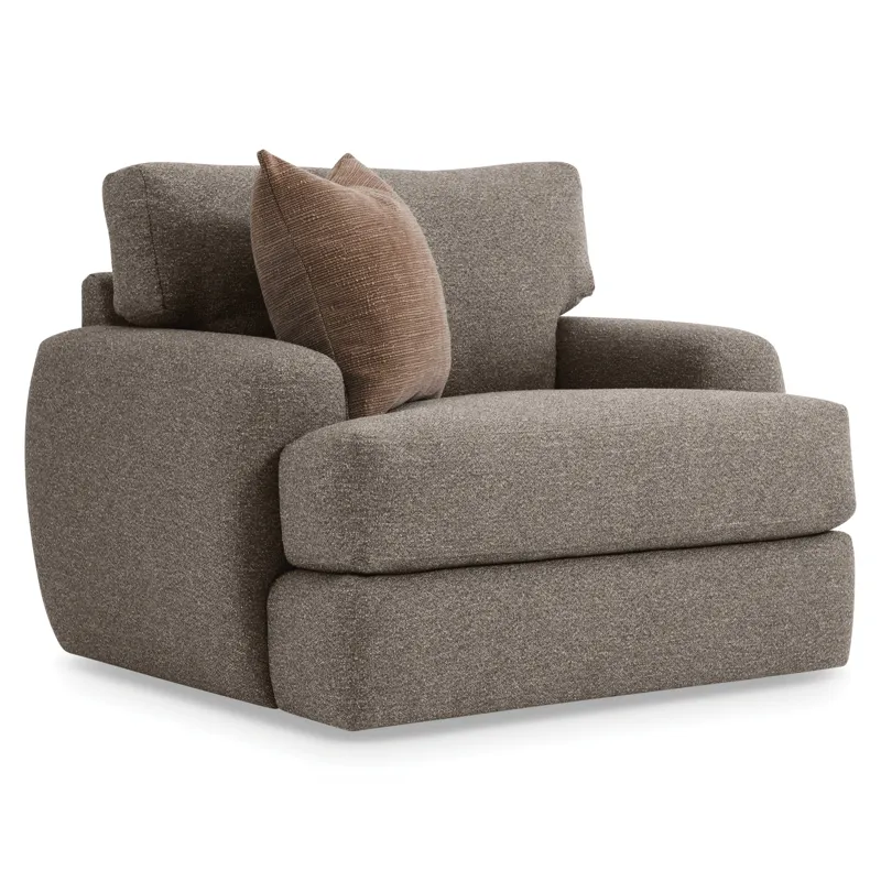 Plush Cameron Fabric Swivel Chair