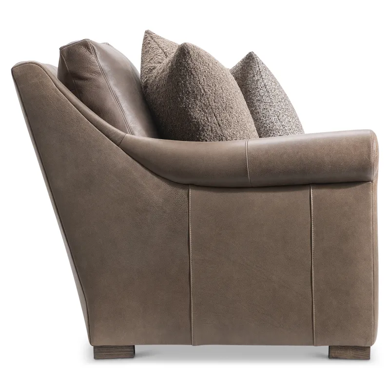 Keirnan Leather Left Arm Loveseat