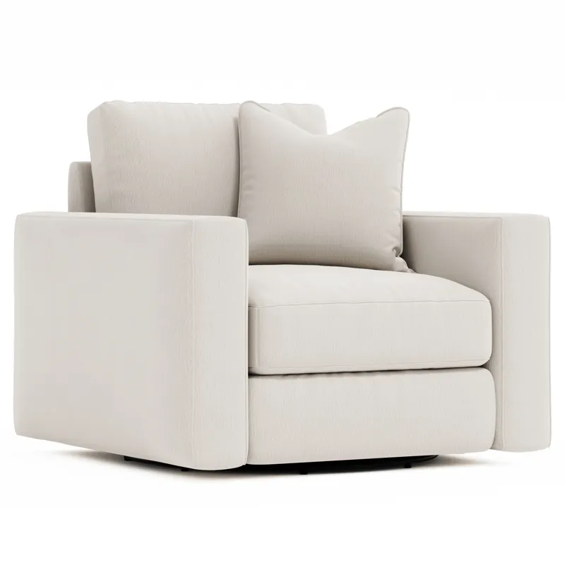 Plush Dawkins Fabric Swivel Chair