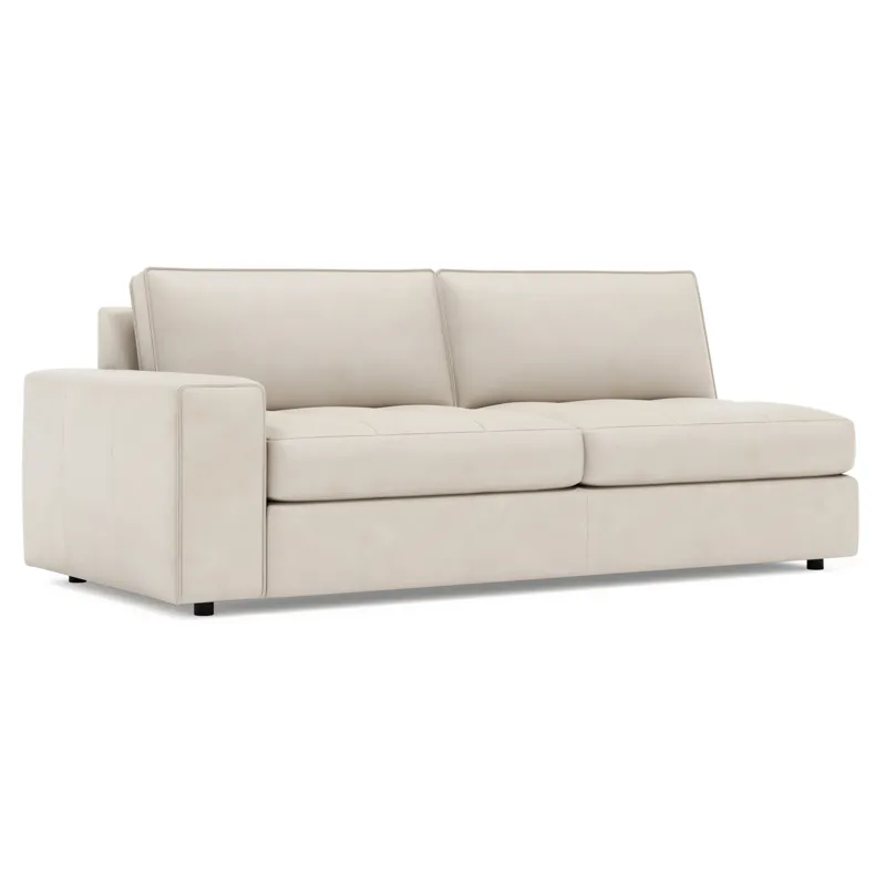 Nest Leather Left Arm Loveseat