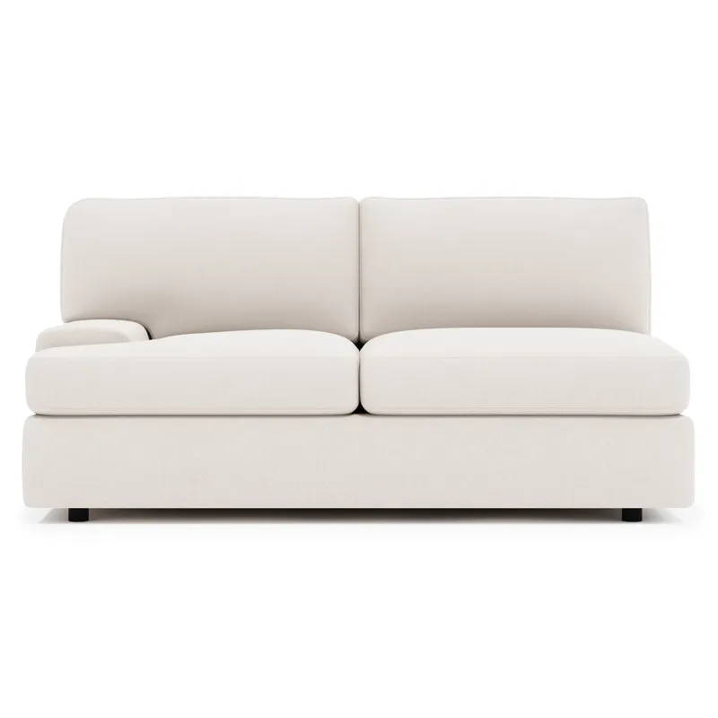 Serena Fabric Left Arm Loveseat