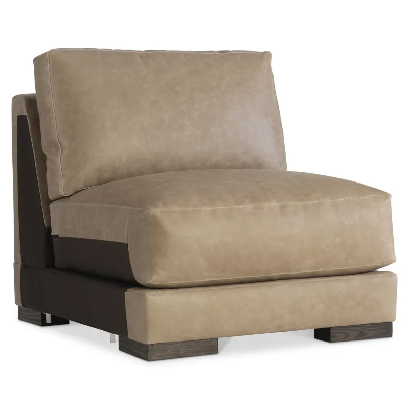 Lars Leather Armless Chair