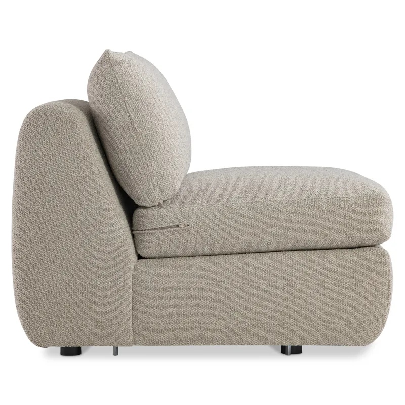 Plush Jules Fabric Armless Chair