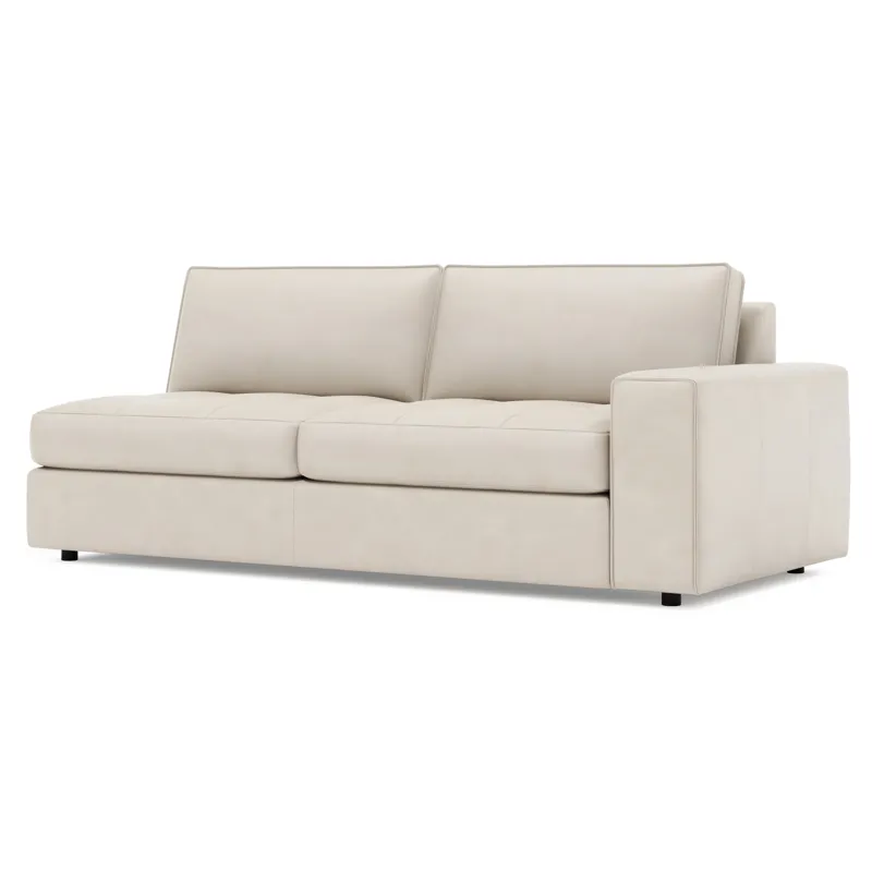 Nest Leather Right Arm Loveseat