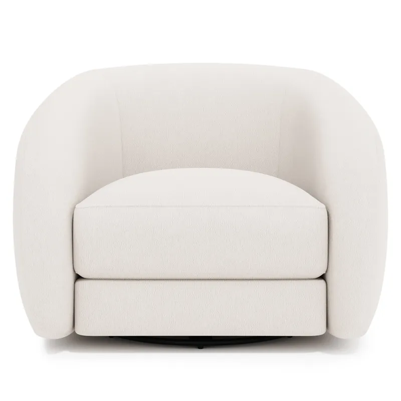 Plush Austen Fabric Swivel Chair