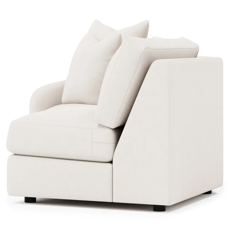 Soleil Fabric Left Arm Loveseat