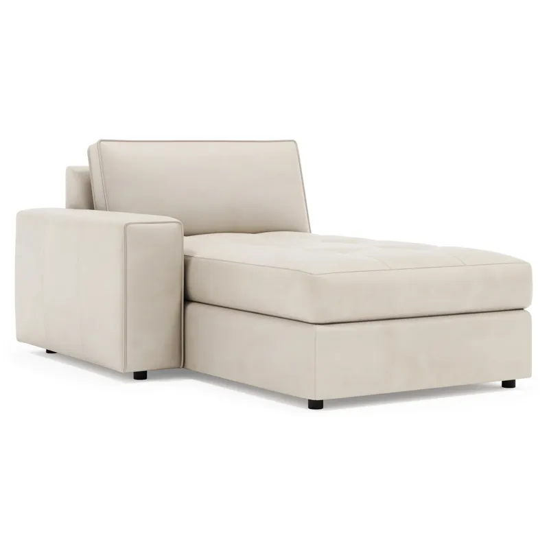 Nest Leather Left Arm Chaise