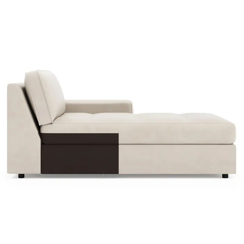 Nest Leather Right Arm Chaise