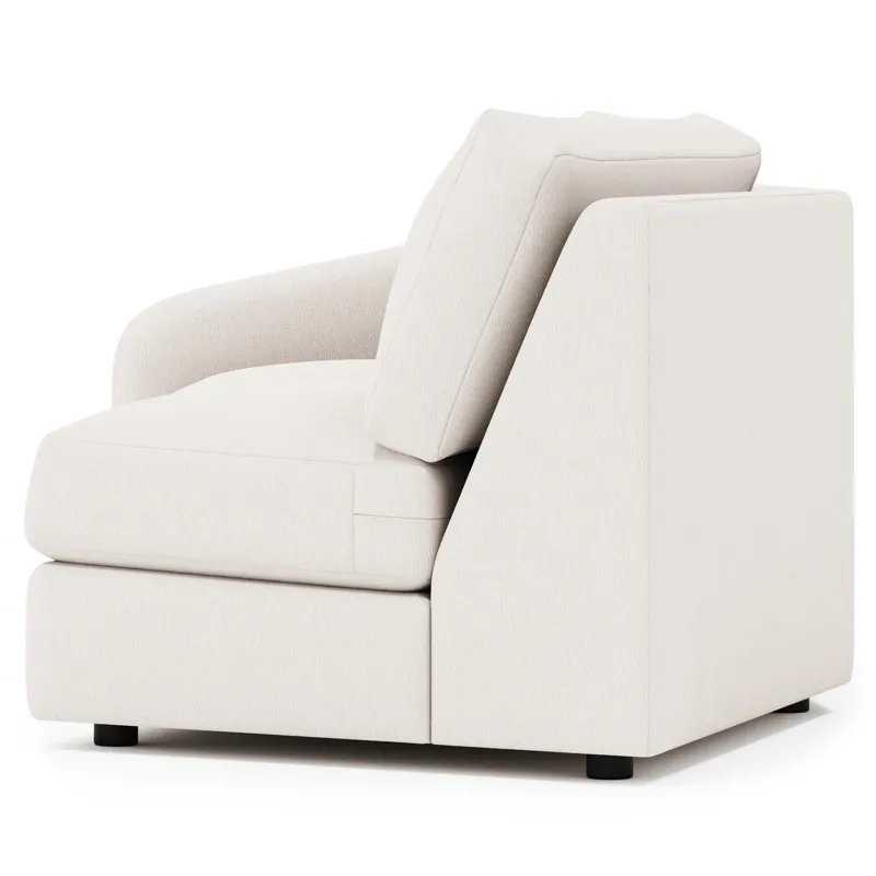 Soleil Fabric Left Arm Loveseat