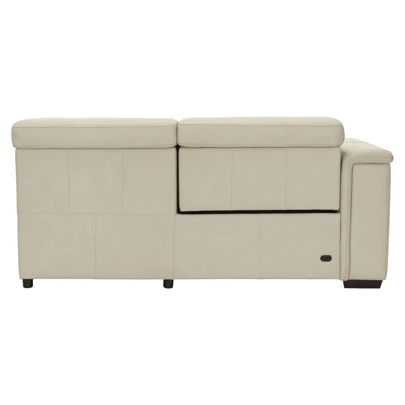 Lioni Leather Left Arm Power Motion Loveseat
