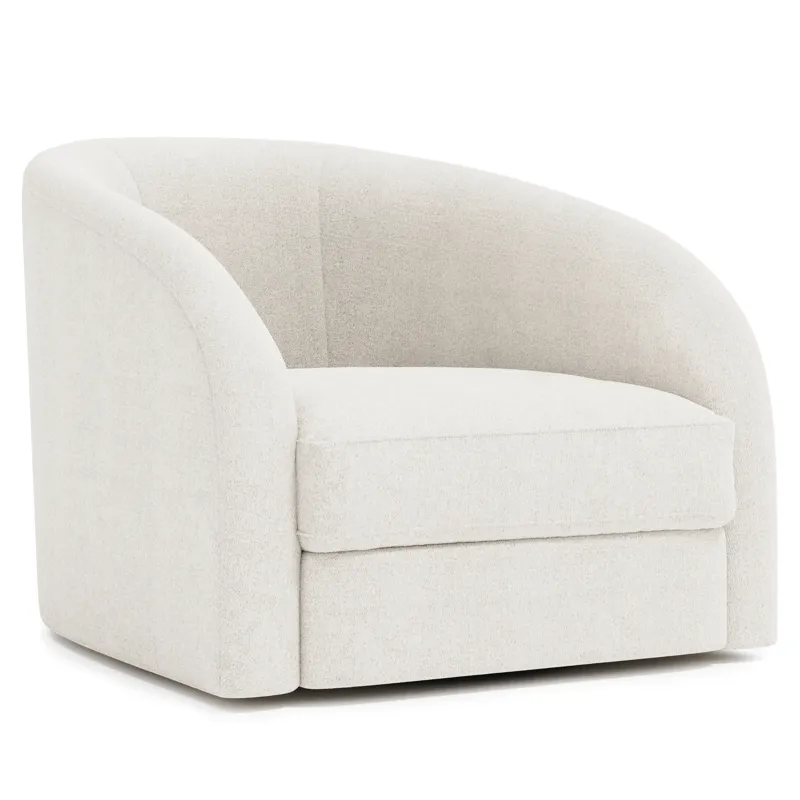 Plush Terra Fabric Swivel Chair