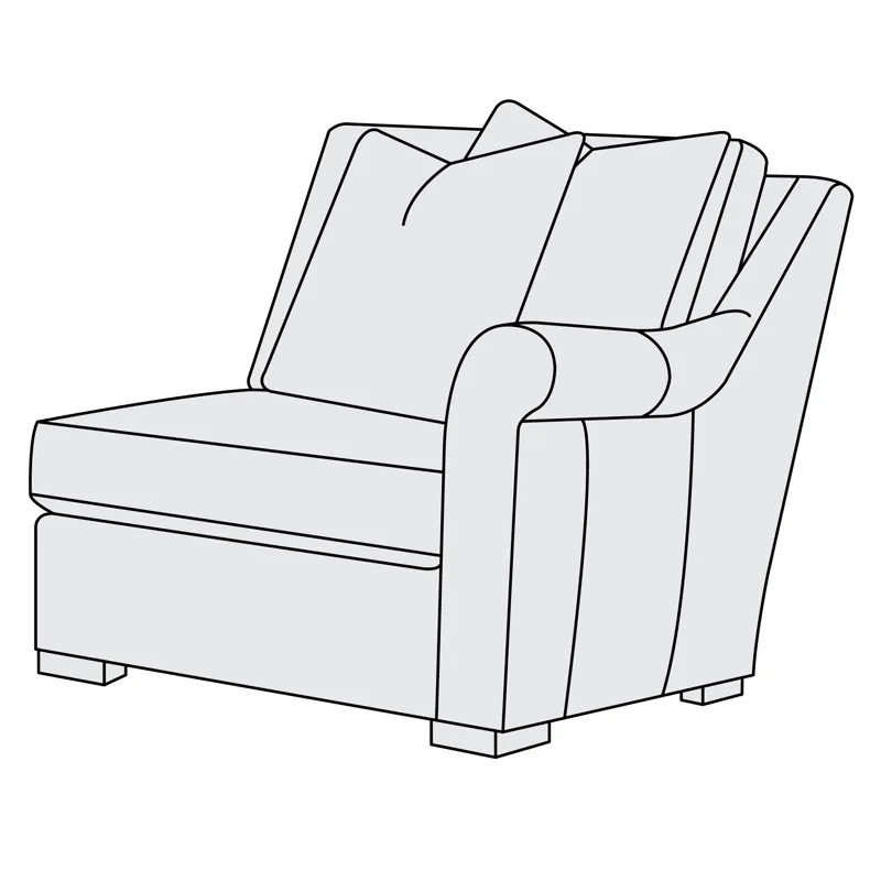 Keirnan Leather Left Arm Chair