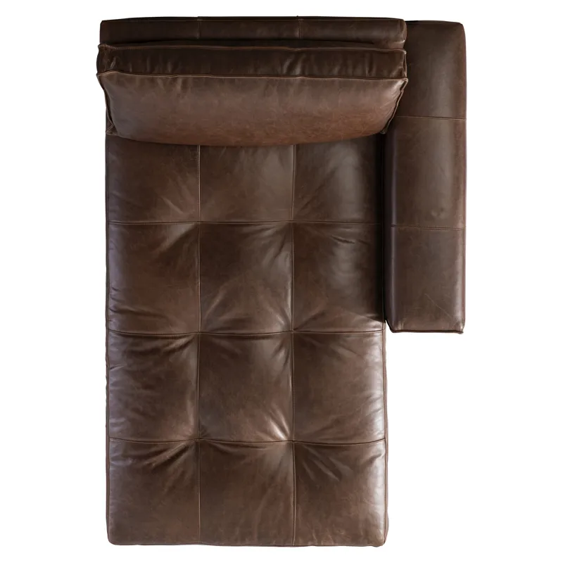 Nest Leather Right Arm Chaise
