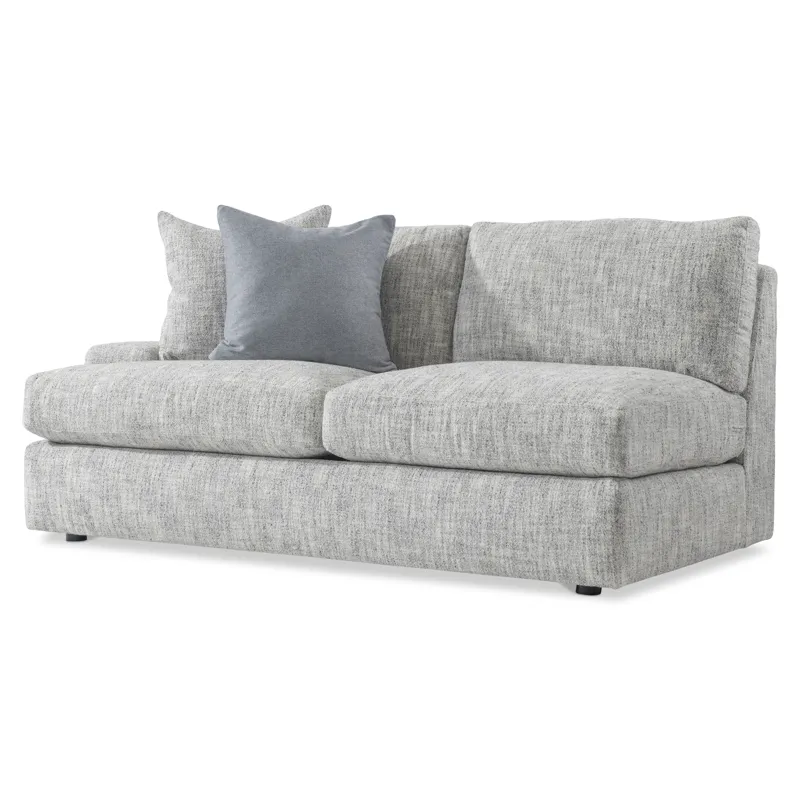 Plush Serena Fabric Left Arm Loveseat
