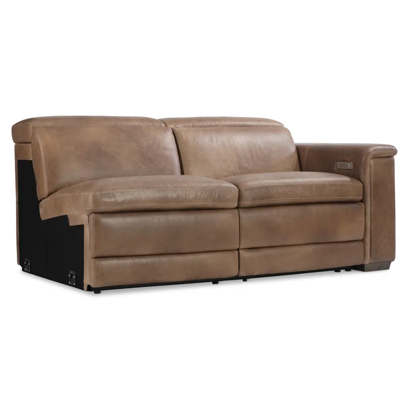 Lioni Leather Right Arm Power Motion Loveseat