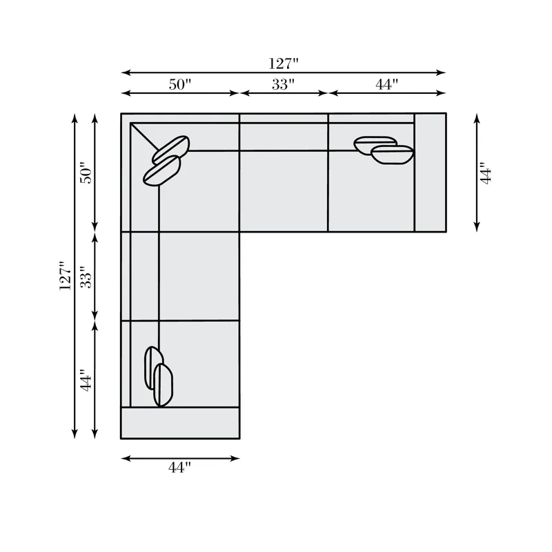 Bliss Fabric Power Motion Sectional