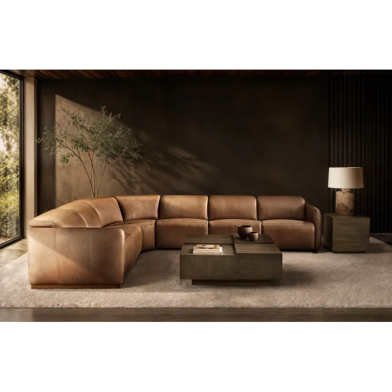 Alta Leather Power Motion Sectional