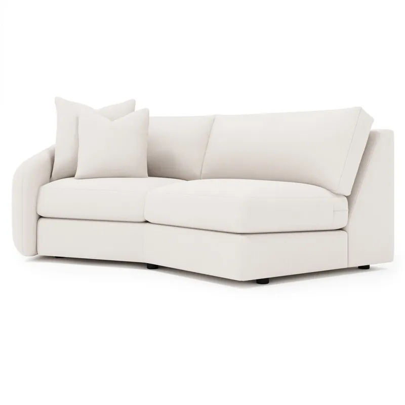 Soleil Fabric Left Arm Loveseat