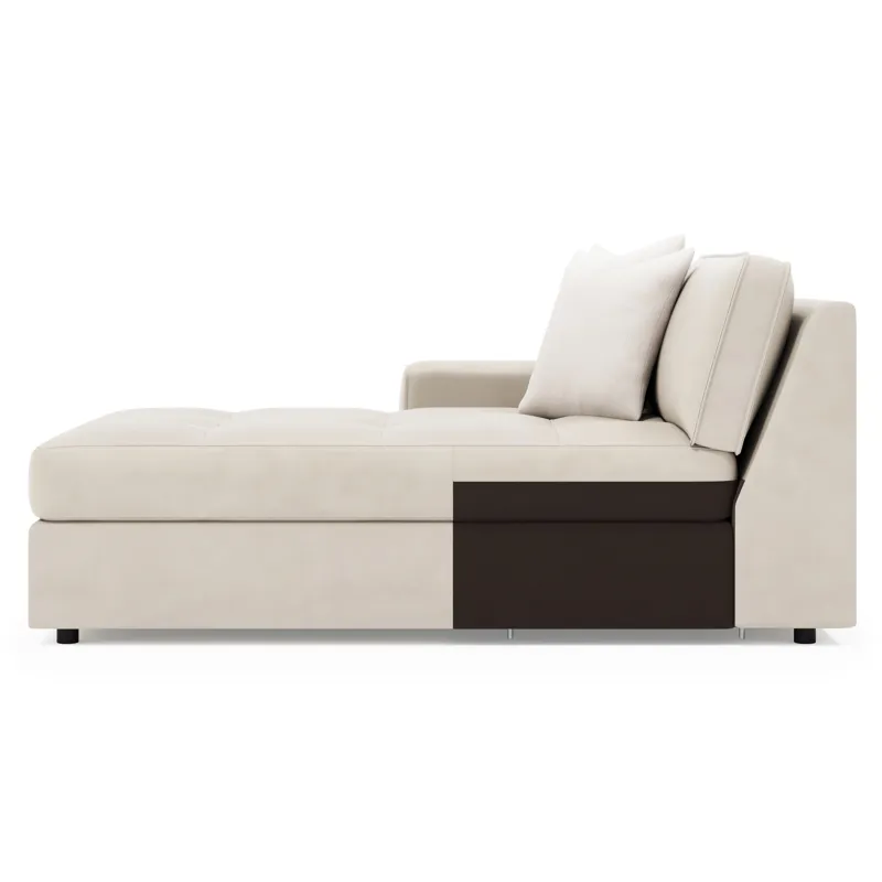 Nest Leather Left Arm Chaise