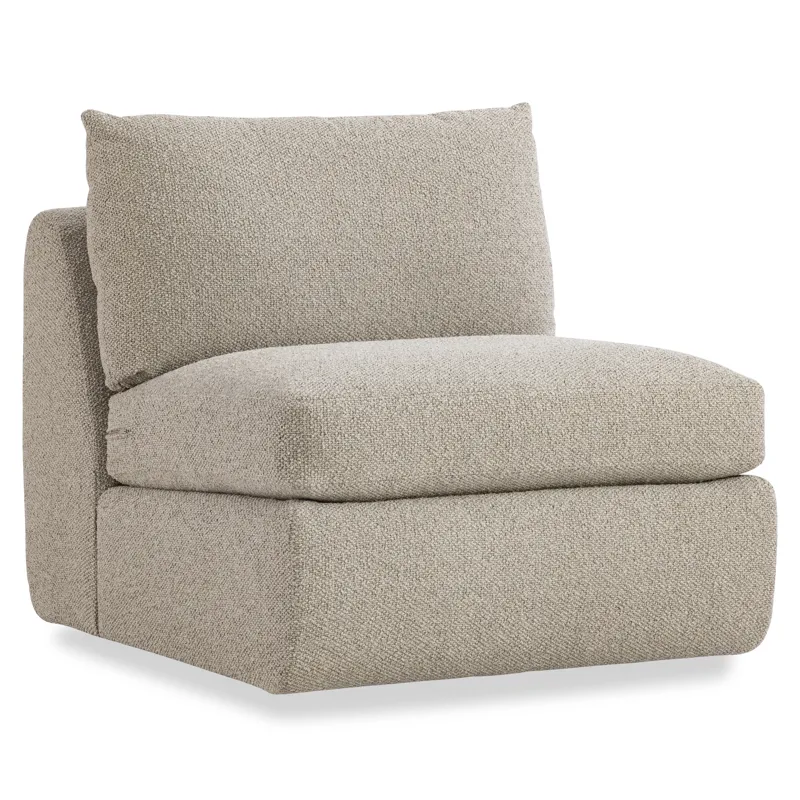 Plush Jules Fabric Armless Chair
