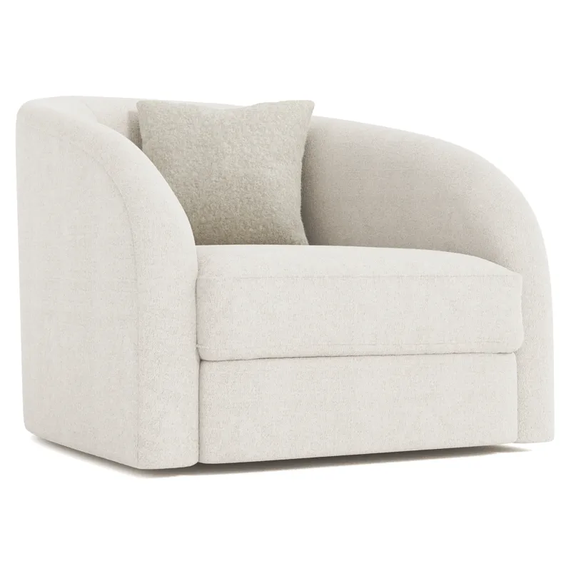 Plush Terra Fabric Swivel Chair