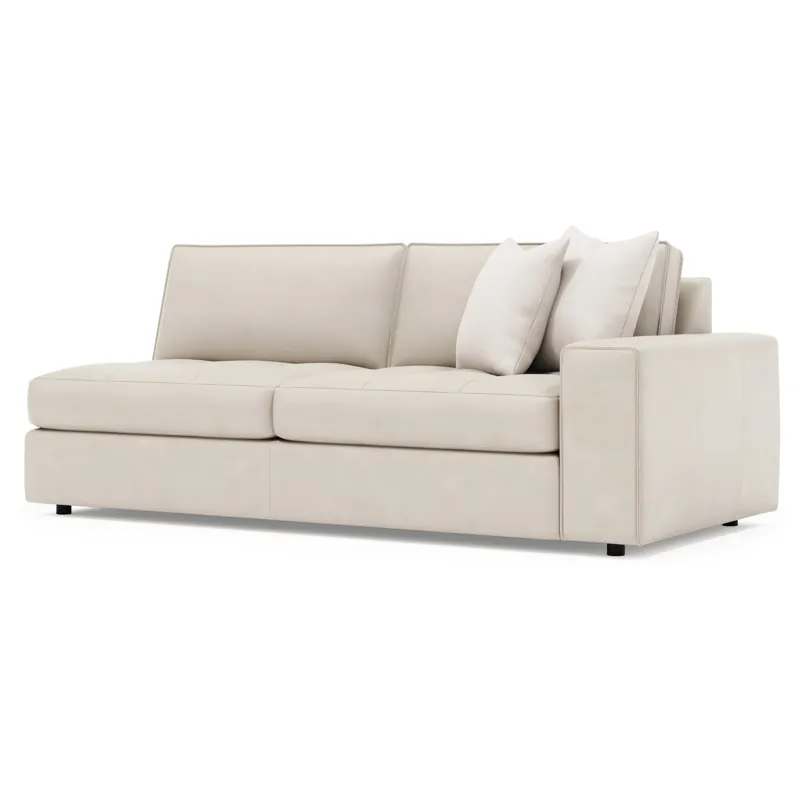 Nest Leather Right Arm Loveseat