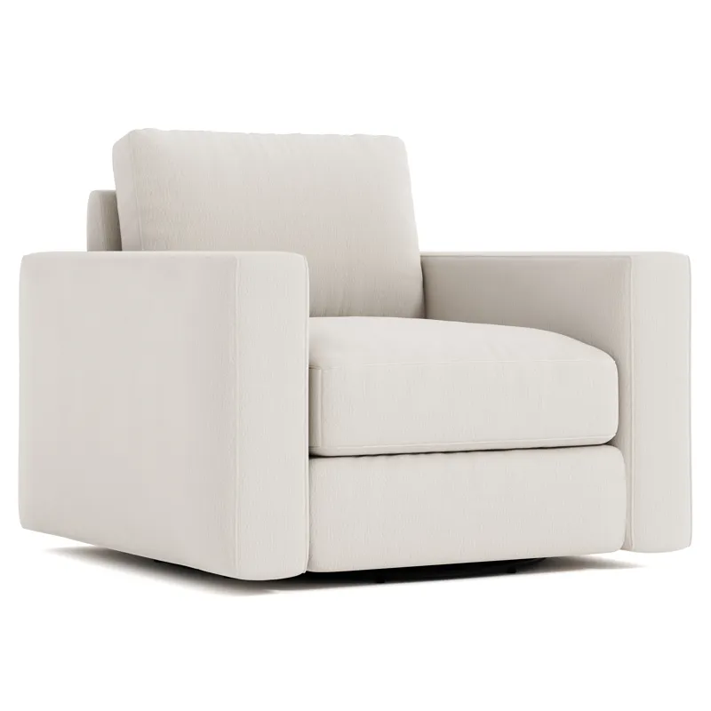 Plush Dawkins Fabric Swivel Chair