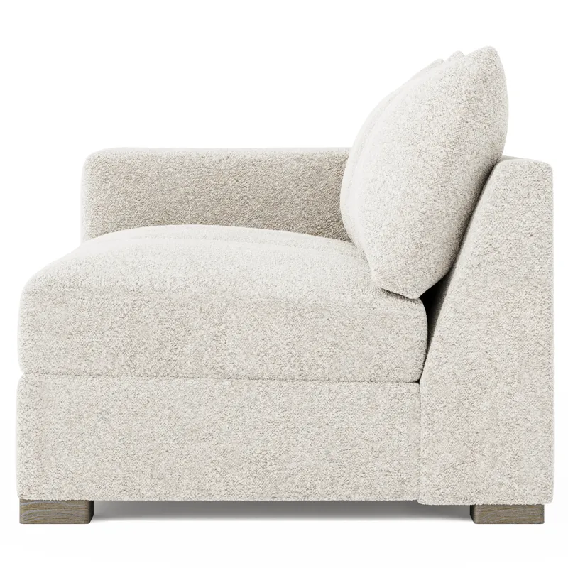 Helena Fabric Left Arm Loveseat
