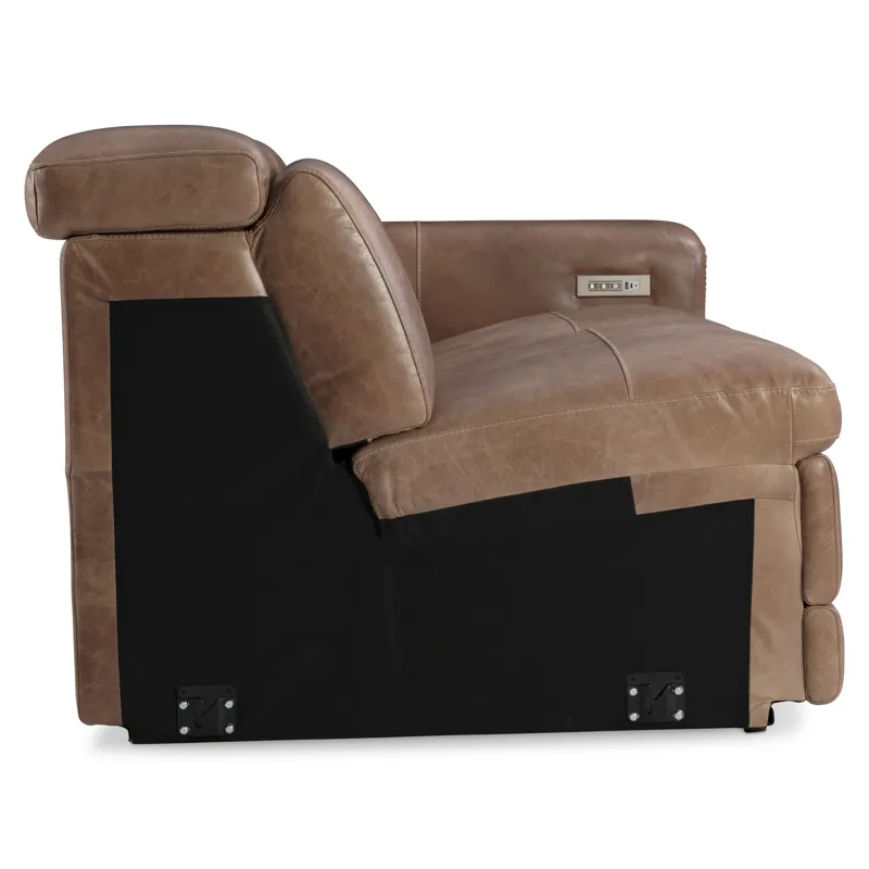 Lioni Leather Right Arm Power Motion Loveseat