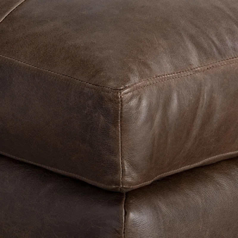 Nest Leather Ottoman