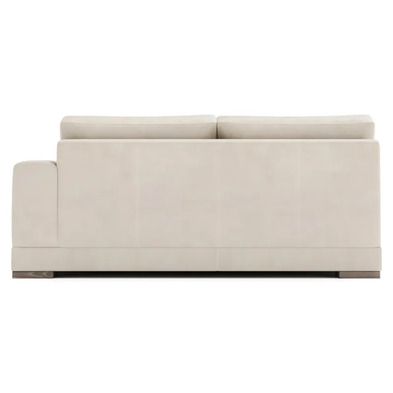 Lars Leather Right Arm Loveseat