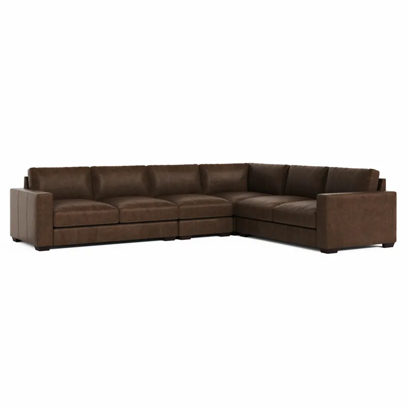 Dawkins Leather Sectional