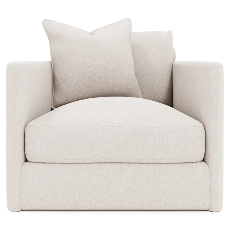 Plush Rory Fabric Swivel Chair