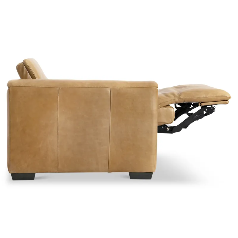 Billings Leather Left Arm Power Motion Chair