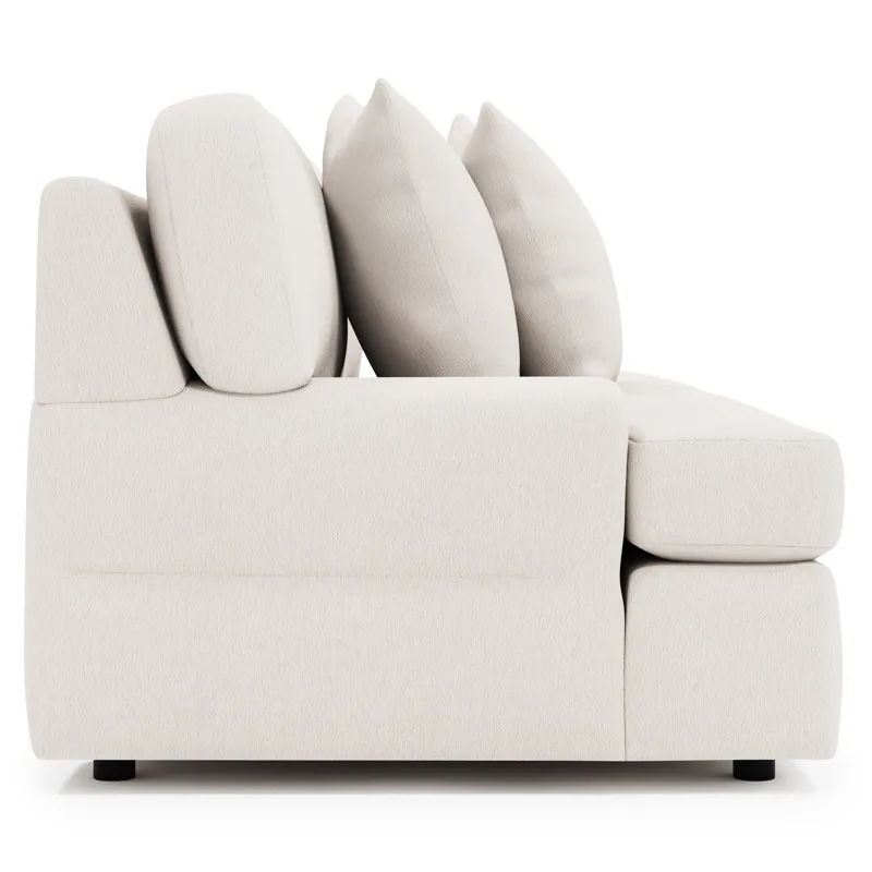 Serena Fabric Left Arm Loveseat