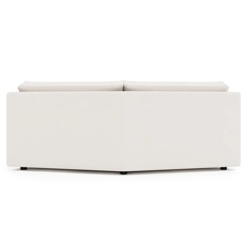Soleil Fabric Armless Loveseat