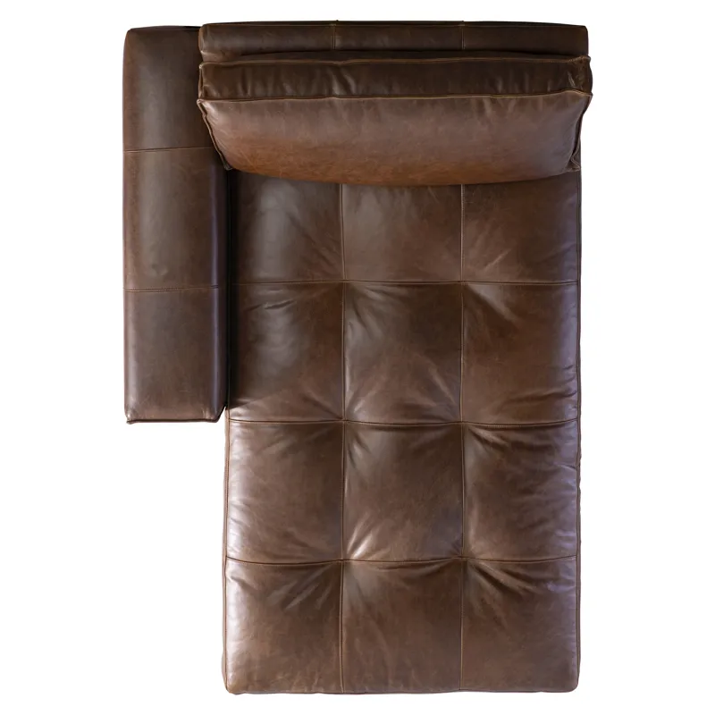 Nest Leather Left Arm Chaise