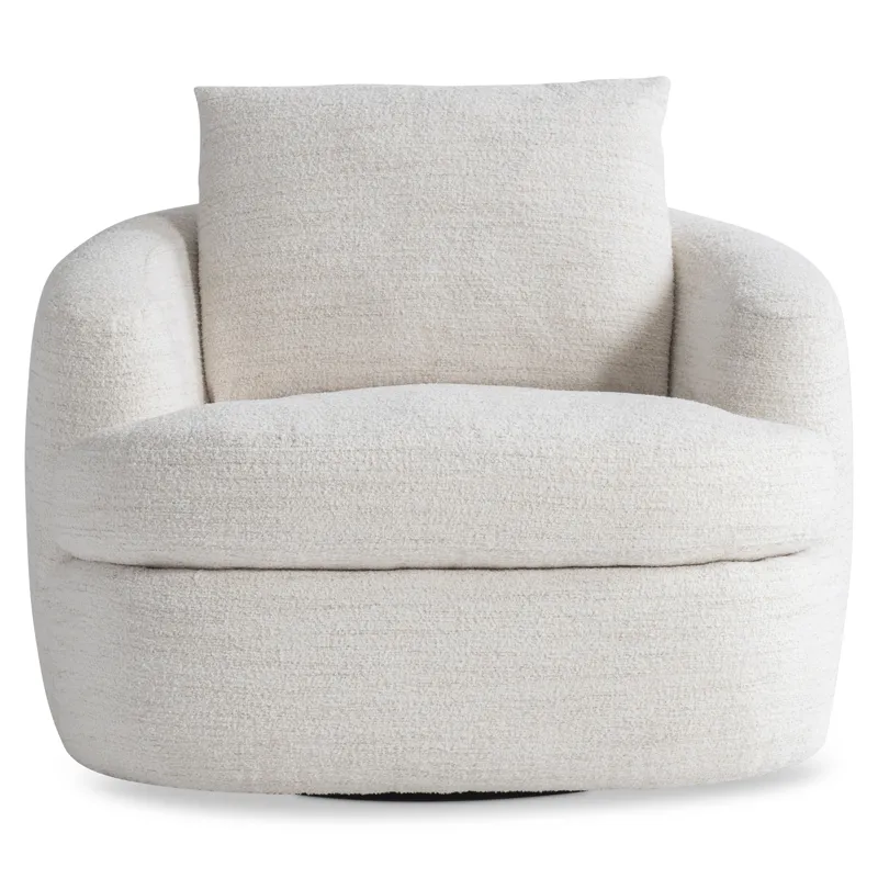 Plush Jules Fabric Swivel Chair
