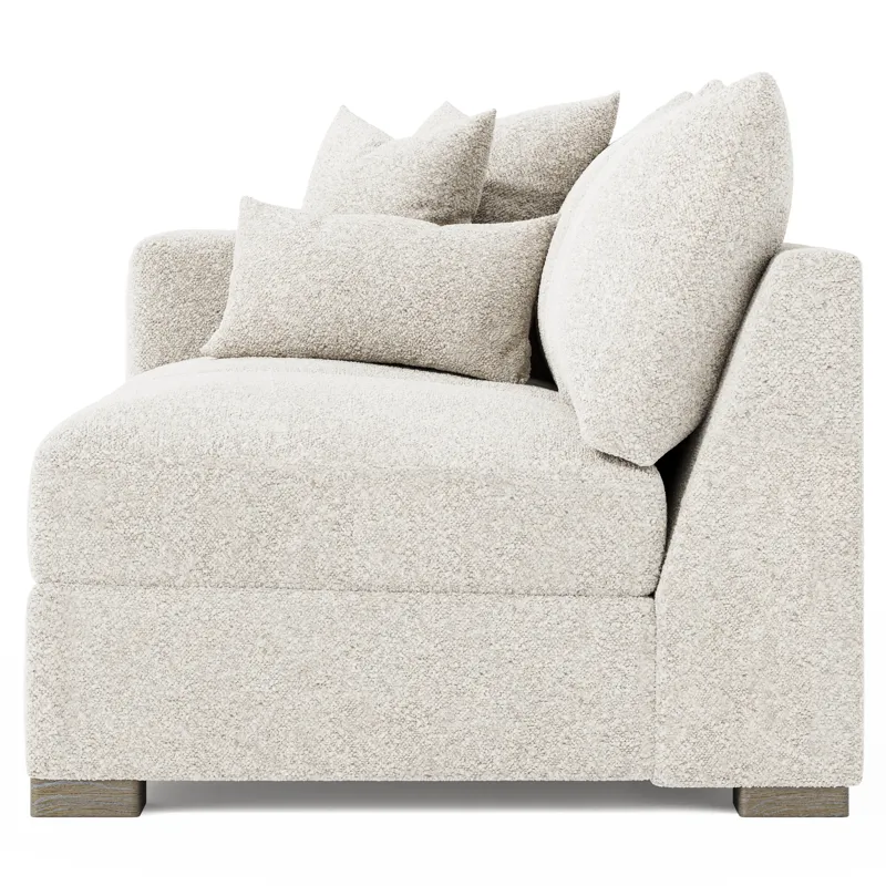 Helena Fabric Left Arm Loveseat