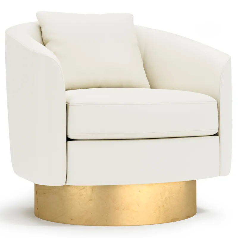 Camino Leather Swivel Chair