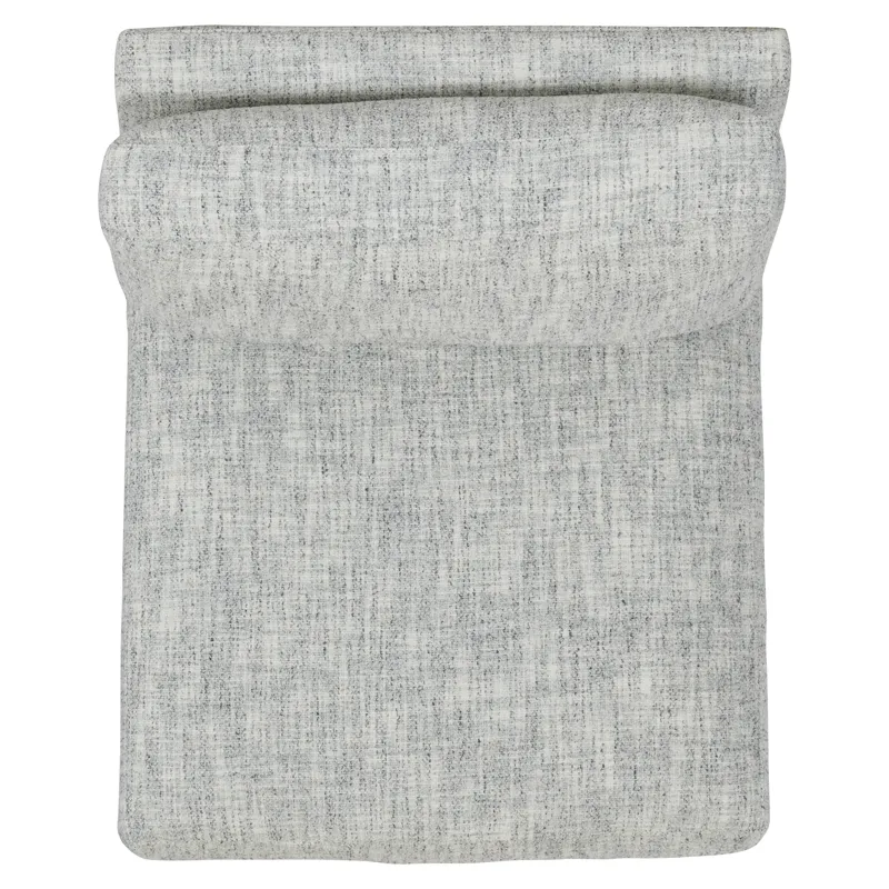 Plush Serena Fabric Armless Chair