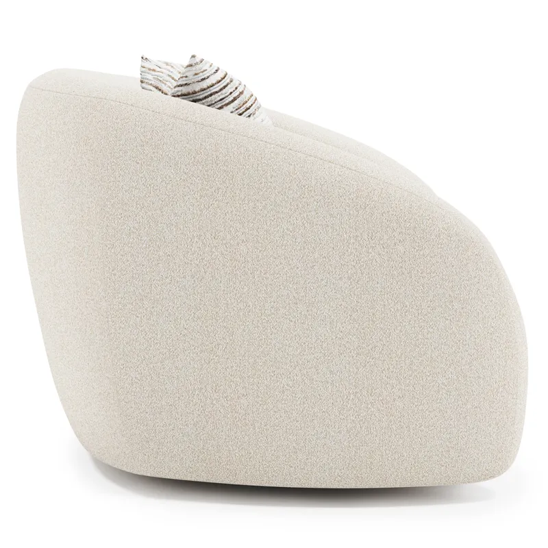 Plush Austen Fabric Swivel Chair